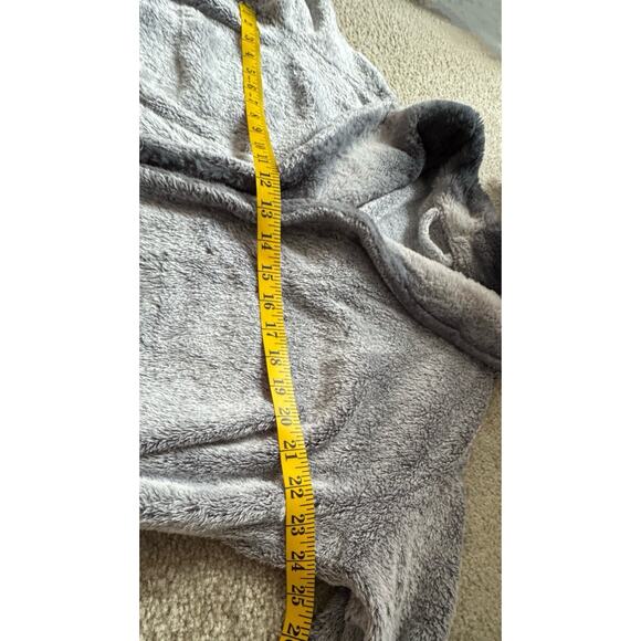 SOFT & WARM TEDDY FAUX FUR SHERPA PLUSH HOODED GOWN ROBE BLANKET Fits S-XL - Picture 4 of 5